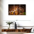 thumbnail image 3 of Elephant Stock Beer Barrel Wall Art - Horizontal Multi Panel Canvas - Living Room Wall Decor - Food And Drink Multi Panel - Brown And Orange Decor - 33" x 20", 3 of 8