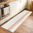 thumbnail image 2 of Runner Rug 2'x6', Orange Striped Washable Non-Slip Hallway Runner Rugs, Abstract Modern Geometric Stripes Bedside Rugs Floor Mats Carpet Runners for Kitchen Bathroom Laundry Room, 2 of 8