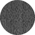 thumbnail image 1 of Ahgly Company Indoor Round Abstract Gray Modern Area Rugs, 8' Round, 1 of 4