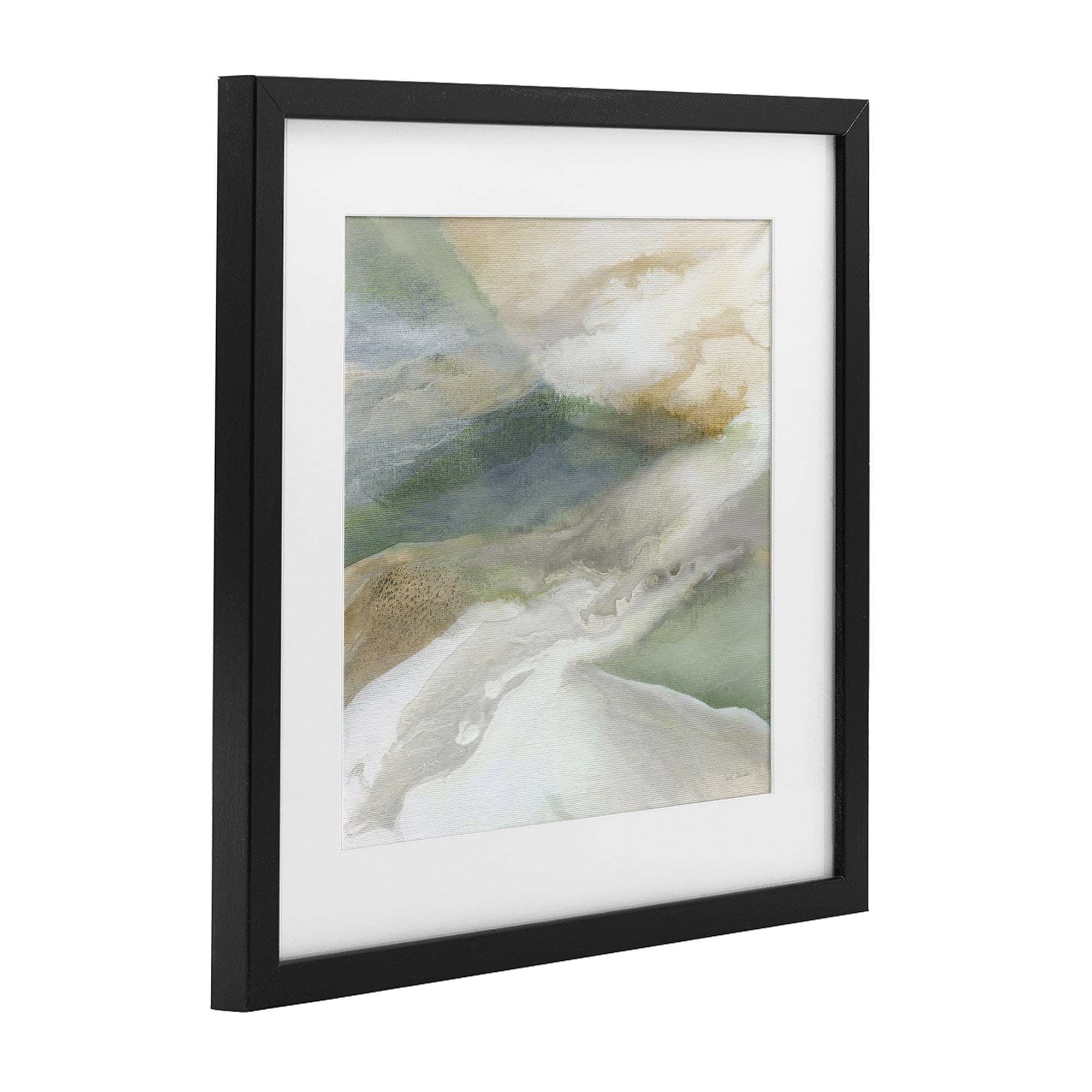 Stupell Industries Serene Mist Over Rolling Fields Black Framed Print Under Glass, design by Carol Robinson
