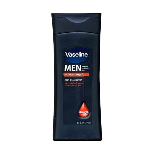 Vaseline Men Extra Strength Body And Face Lotion 10 Oz