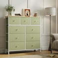 thumbnail image 5 of CONCETTA 9-Drawer Fabric Dresser Storage Chest for Bedroom, Closet, Storage Furniture for Adults, Light Green, 5 of 7