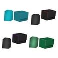 thumbnail image 2 of 4 cajas para de cartas, contenedor de cuero PU Premium con cierre magnético, pantalla resistente, almacenamiento de tarjetas de juego de 4,09 Negro Azul Verde, 2 of 8