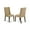 Gray, variant on East West Furniture Florence 41" Fabric Dining Chairs in Brown (Set of 2)