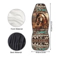 thumbnail image 7 of Jeiento Southwest Aztec Horse Car Seat Covers Breathable Front Seat Covers Easy Installation Interior Auto Accessories Universal Fit Most Cars SUV, 7 of 7