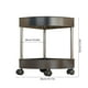 thumbnail image 3 of Organizador de almacenamiento esquinero para baño | Carrito rodante de 4 niveles con ruedas desmontables y orificios de drenaje | Plástico y acero inoxidable, 3 of 6