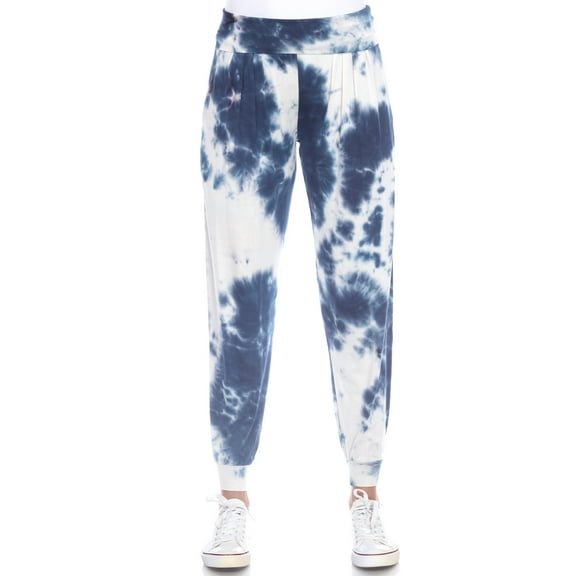 White Mark Women's Tie Dye Harem Pants