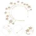 thumbnail image 3 of Diadema de estrella, diadema de novia, tocado de boda, accesorio para el cabello de estrella para mujeres y niñas, 3 of 6
