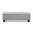 thumbnail image 4 of Hawthorne Collection Banc de Rangement en Beige Grisâtre, 4 of 8