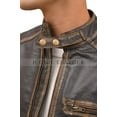 thumbnail image 6 of Men’s Biker Vintage Cafe Racer Distressed GENUINE Leather Jacket, 6 of 6