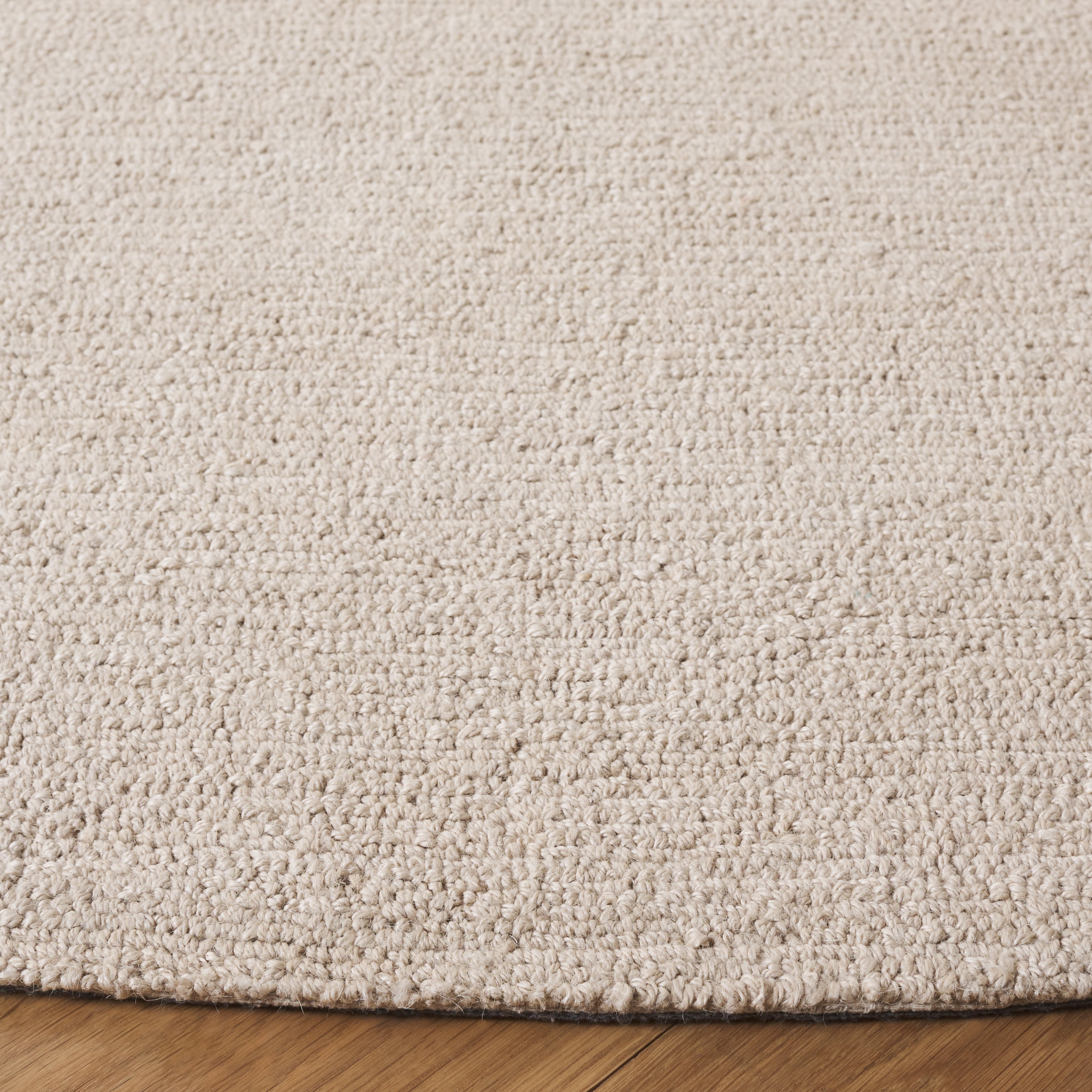 SAFAVIEH Natural Fiber Corine Solid Area Rug, Ivory, 6' x 6' Round