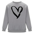 thumbnail image 4 of PNTUTB Fashion Valentine's Day Print Loose Comfort Casual Long Sleeves Crew Neck Pullover Sweatshirts for Men, 4 of 6