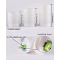thumbnail image 2 of Homemory Solar Flameless Pillar Candles, Outdoor Waterproof, Dusk to Dawn, Rechargeable, Set of 3, 2 of 7