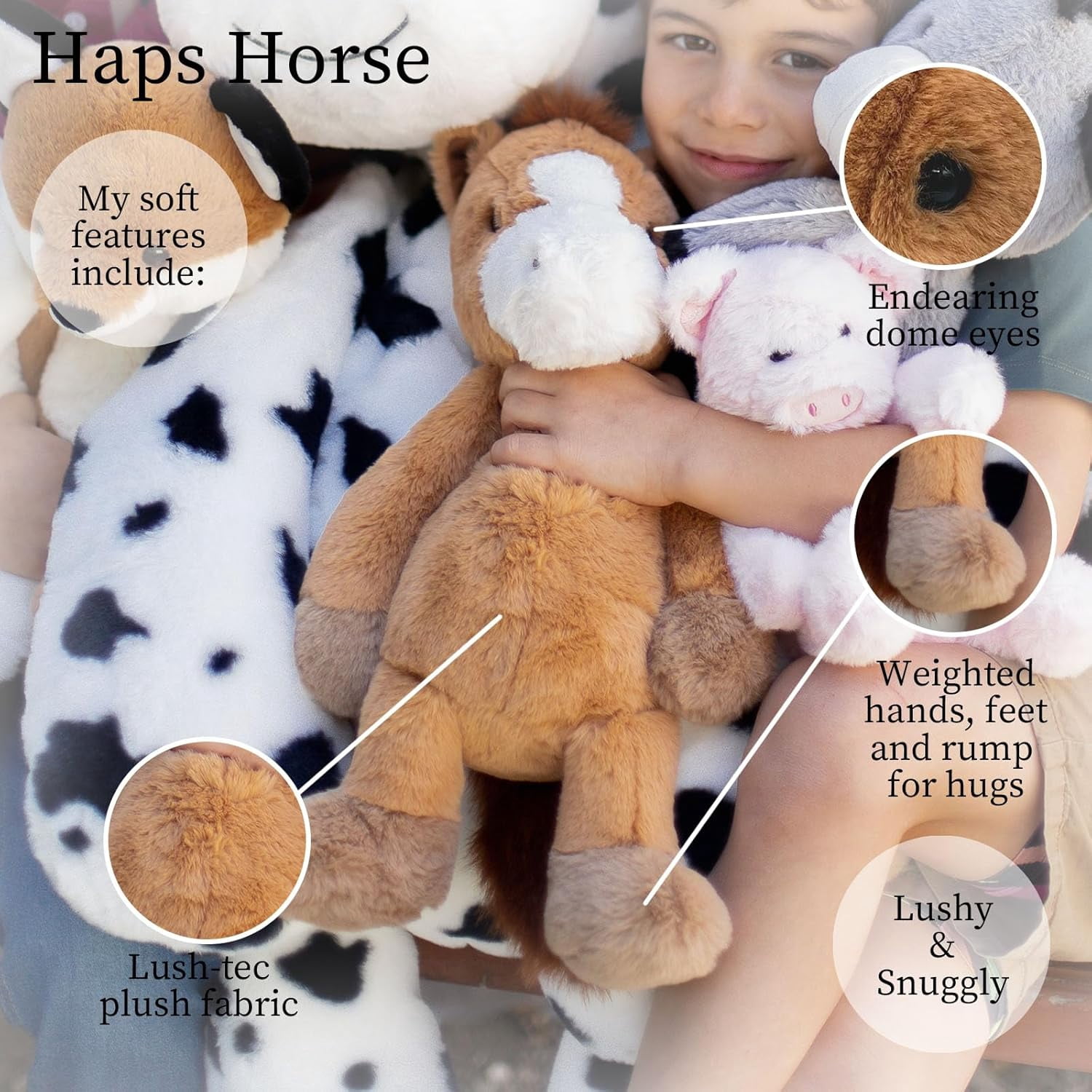 World's Softest Haps Horse Peluch by Beverley Hills Teddy Bear