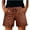 Coffee, variant on Womens Shorts 2026 Comfy Summer Drawstring High Waist Cotton Shorts with Pockets for Women Trendy by Yigetop Grey L