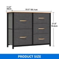 thumbnail image 2 of DEXTRUS Chest Storage 5 Drawers Dresser Bedroom Cabinet Furniture Organizer for Adult, 2 of 10