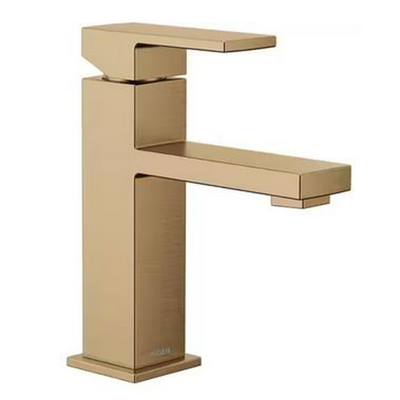 MOEN 84771BZG Revyl Single Hole Single Handle Bathroom Faucet in Bronzed Gold