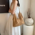 thumbnail image 4 of Bolsos de paja tejidos de malla para mujer, bolso cruzado grande, bolso de playa de verano para vacaciones, 4 of 7