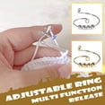 thumbnail image 1 of Danhjin Knitted Ring Coil Beads Rotate Knitting Loop Crochet Loop Jewelry, 1 of 9