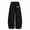 C173 Black, variant on CONZONE Sweatpants for Little Girls Wide Leg Girls Baggy Pants Elastic Waist Drawstring Letter Graphic Fall Trousers with Pockets Size 5-6 Years
