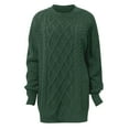 thumbnail image 4 of KHONTS Women's Sweater Dress Oversized Knit Long Sleeve Short Dresses 2025 Fall Outfits Vacation Winter Clothes Green XXL, 4 of 4
