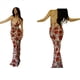 thumbnail image 3 of Vestido de Verano para Mujer con Escote en V Profundo y Estampado Floral Cruzado. Rojo M, 3 of 9