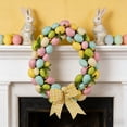 thumbnail image 2 of B Artificial Flower Wreath For Spring And Easter Door Decoration Realistic Egg And Blossom Design For Indoor And Outdoor Use, 2 of 7