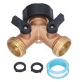 thumbnail image 2 of 3/4in Hoses Connector, Independent Switch Easy Control Hose Splitter  For Washing Car For Watering Plants, 2 of 8