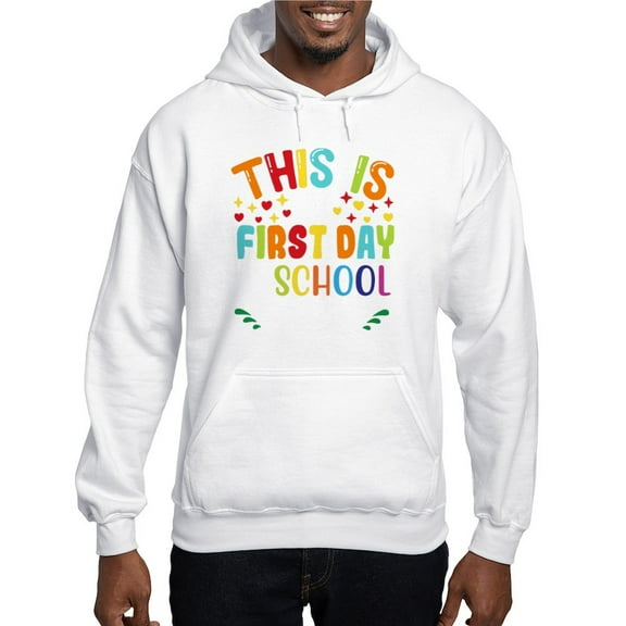 CafePress - This Is My First Day Of School Shirt Ba Sweatshirt - Pullover Hoodie, Hooded Sweatshirt