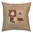 thumbnail image 2 of Creative Products Merry Christmas antique 16x16 Spun Poly Pillow, 2 of 3