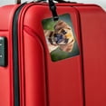 thumbnail image 5 of Puggle Dog Photo Faux Leather Travel Luggage Tag, 5 of 7