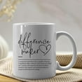 thumbnail image 5 of Difference Maker Definition Mug,Boss Mug,Difference Maker Coffee Mugs 11 Ounce,Funny Coffee Mug Cups,Thank You Appreciation Gift For Teacher Boss Leader Coworker, 5 of 6