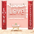 thumbnail image 5 of pathside Valentines Day Door Banner Decorations Happy Valentine Day Porch Sign Love Valentines Hanging Flag Porch Signs Valentines Banners Valentine's Day Party Decorations Supplies, 71 x 12 In, 5 of 5