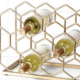 thumbnail image 4 of 14 Bottle Countertop Wine Rack - Freestanding Modern Gold Metal Wine Rack - Tabletop Wine Holder Stand for Cabinet, Pantry, Wine Bottle Storage……, 4 of 6