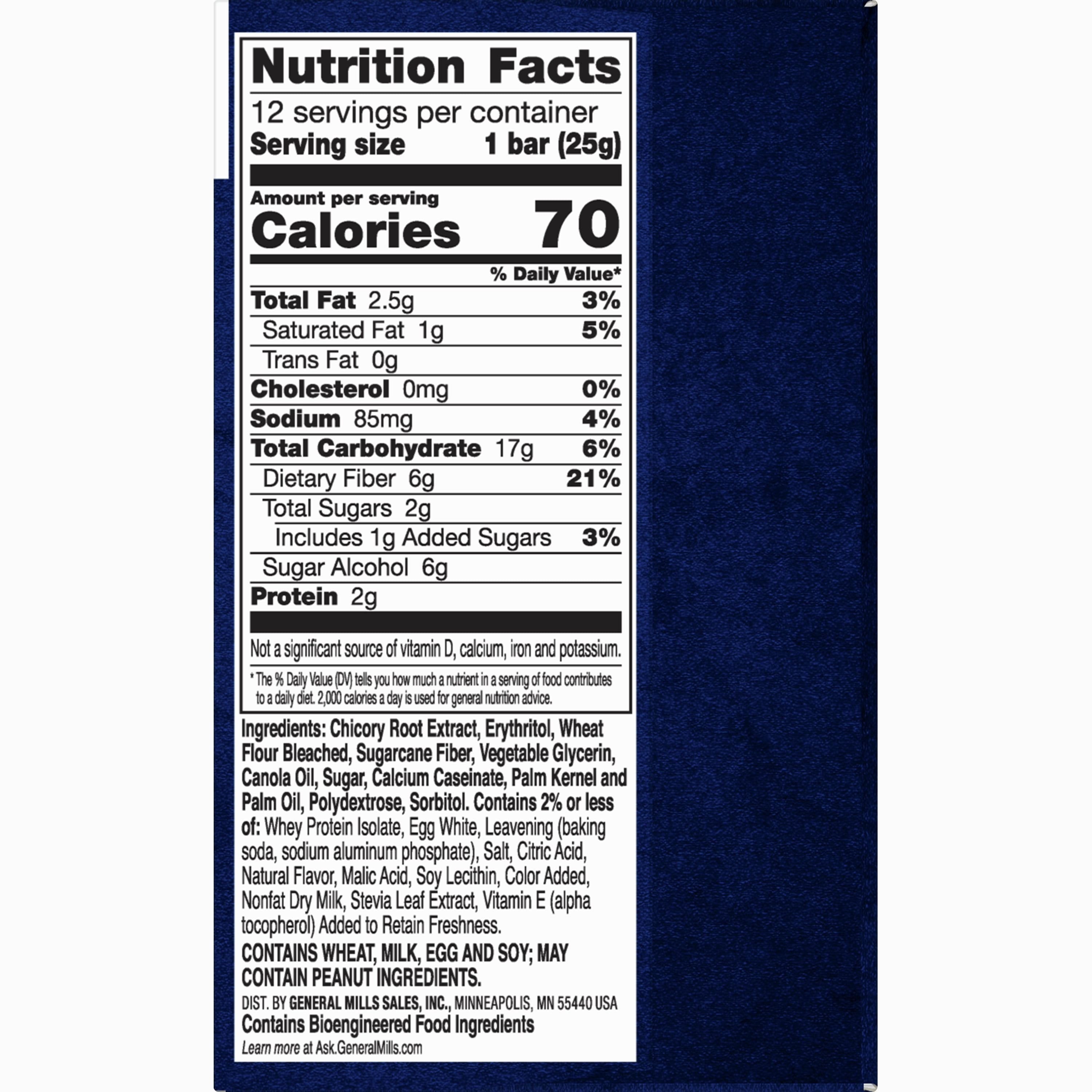 Fiber One 70 Calorie Soft-Baked Bars, Lemon, Snack Bars, 12 ct