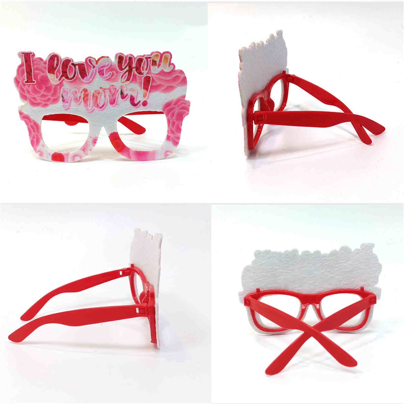 Paper How To Make Glasses Frames Colorful Floral Mother's Day