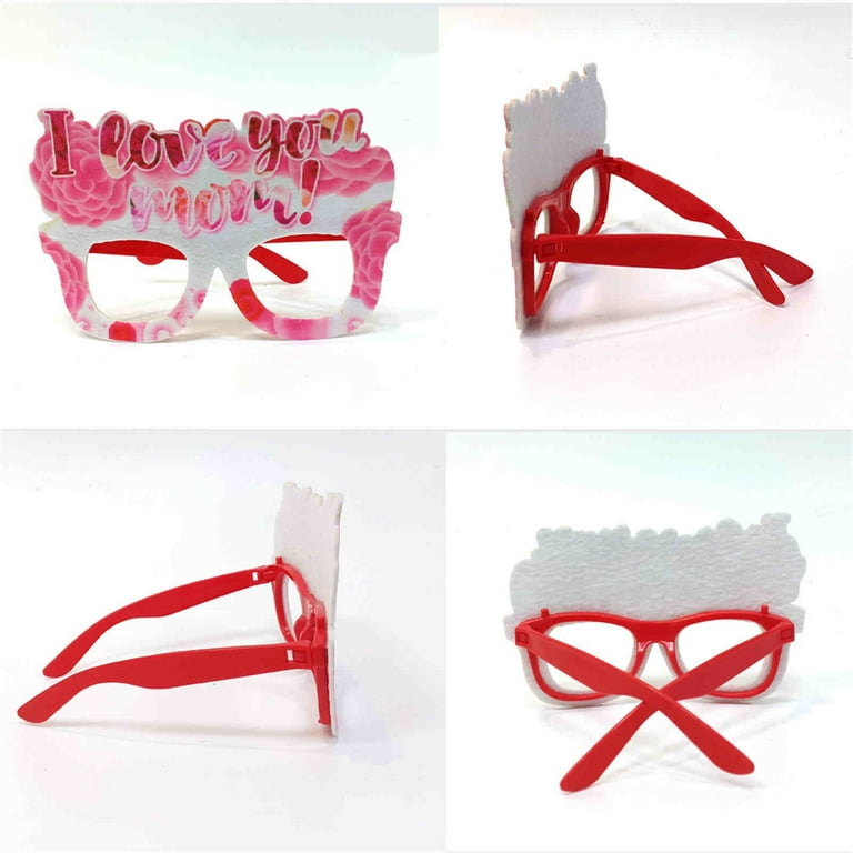 Paper How To Make Glasses Frames Colorful Floral Mother's Day