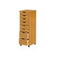 thumbnail image 4 of Adeptus Solid Wood 76156  6+2 Drawer Roll Cart - Med Pine, 4 of 4