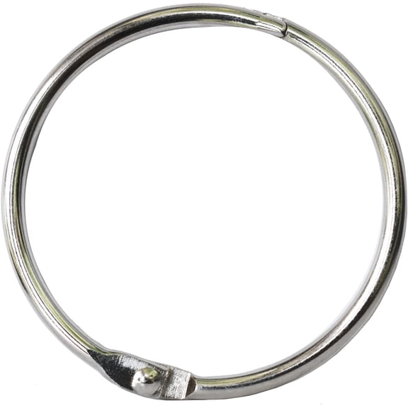 Book Binder Rings 2 Inch Office Loose Leaf Ring（20 Pack） Nickel Plated Silver