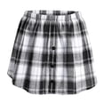 thumbnail image 2 of elástica de tela escocesa para niñas de cola con dobladillo falso Blanco Zulema  Camisa de mujer dobladillo falso, 2 of 8
