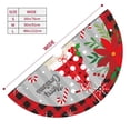thumbnail image 3 of Sikiie Gnome And Buffalo Plaid 30-48 inches {designName} Print Christmas Tree Skirt Snowman Xmas Tree Skirt with Edge Christmas Decorations for Holiday Party-36", 3 of 7