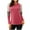 Hot Pink, variant on Women's Long Sleeve Tops Leopard Color Block T Shirt Casual Tunic Crew Neck Striped Shirts Plus Size Tops Loose Sweatshirt Wine 4XL, US Size:16