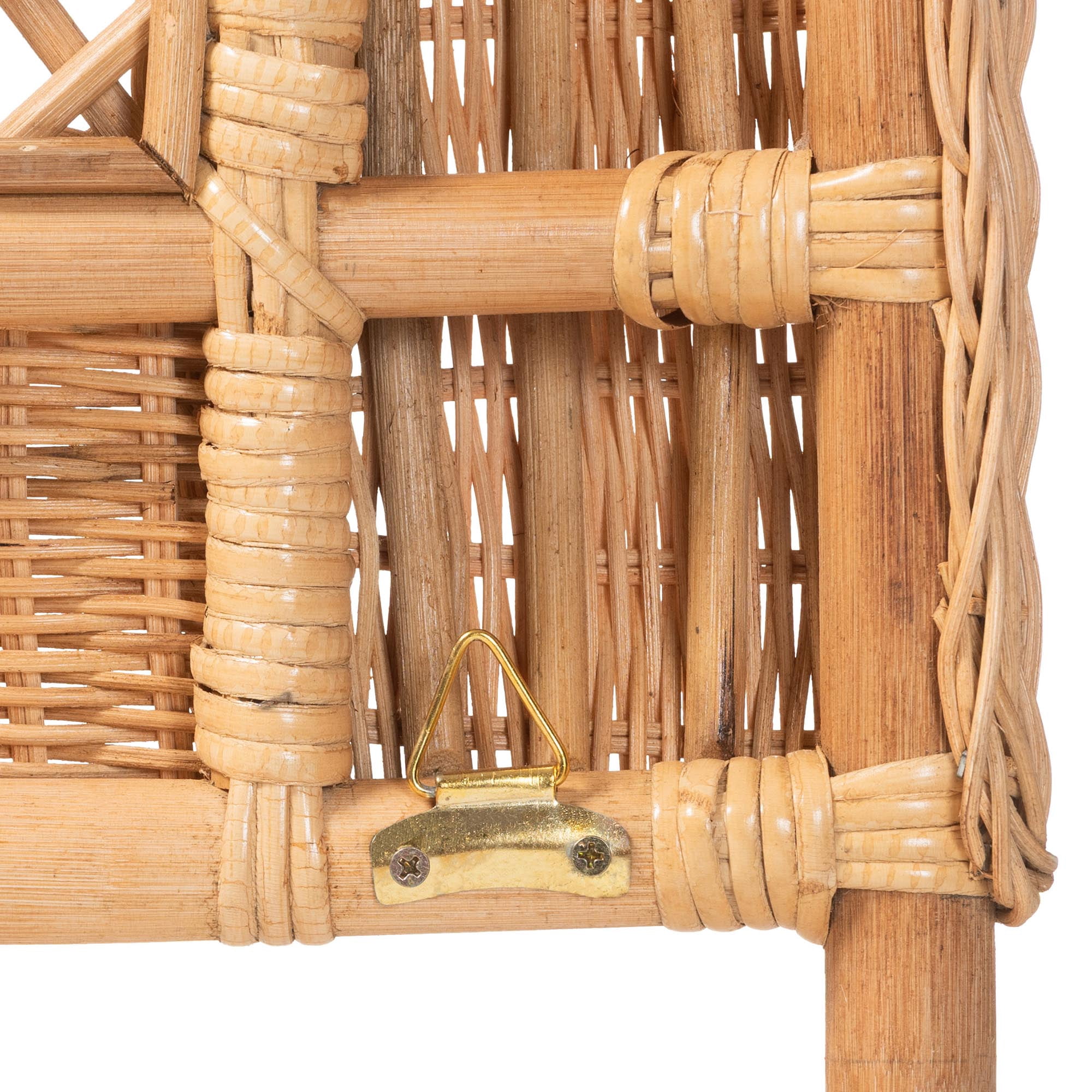 bali & pari Harini Boho Standalone Headboard, King, Light Honey