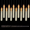 thumbnail image 4 of SUNSIOM Floating Candles Halloween Hanging Decorations Flameless LED Candles with Magic Wand, 4 of 8