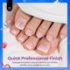 thumbnail image 3 of Presiona las uñas de los pies con forma de escarabajos cuadrados blancos con puntas francesas, 252 unidades, 3 of 7