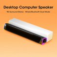 thumbnail image 4 of Computer Speaker Bar Stereo Sound Subwoofer Bluetooth Speaker,Black, 4 of 5