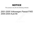 thumbnail image 2 of Transit Auto Front Rear Complete Suspension Shocks Strut and Coil Spring Mount Assemblies Kit for Car Volkswagen Passat Audi A6 - Left Right Side (Driver Passenger) K78M-100094, 2 of 2