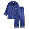 thumbnail image 2 of Toddler Baby Outfit Toddler Girl Long Sleeve Pullover Tops and Pants Set 2Pcs Infant Fall Winter Clothes,10-11 Years,Blue, 2 of 9