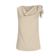 thumbnail image 4 of Tops Casuales sin Mangas para las Mujeres Elegante Satén Encaje Blusa, Tanque de Verano de Color Sólido para el Uso Diario, 4 of 7