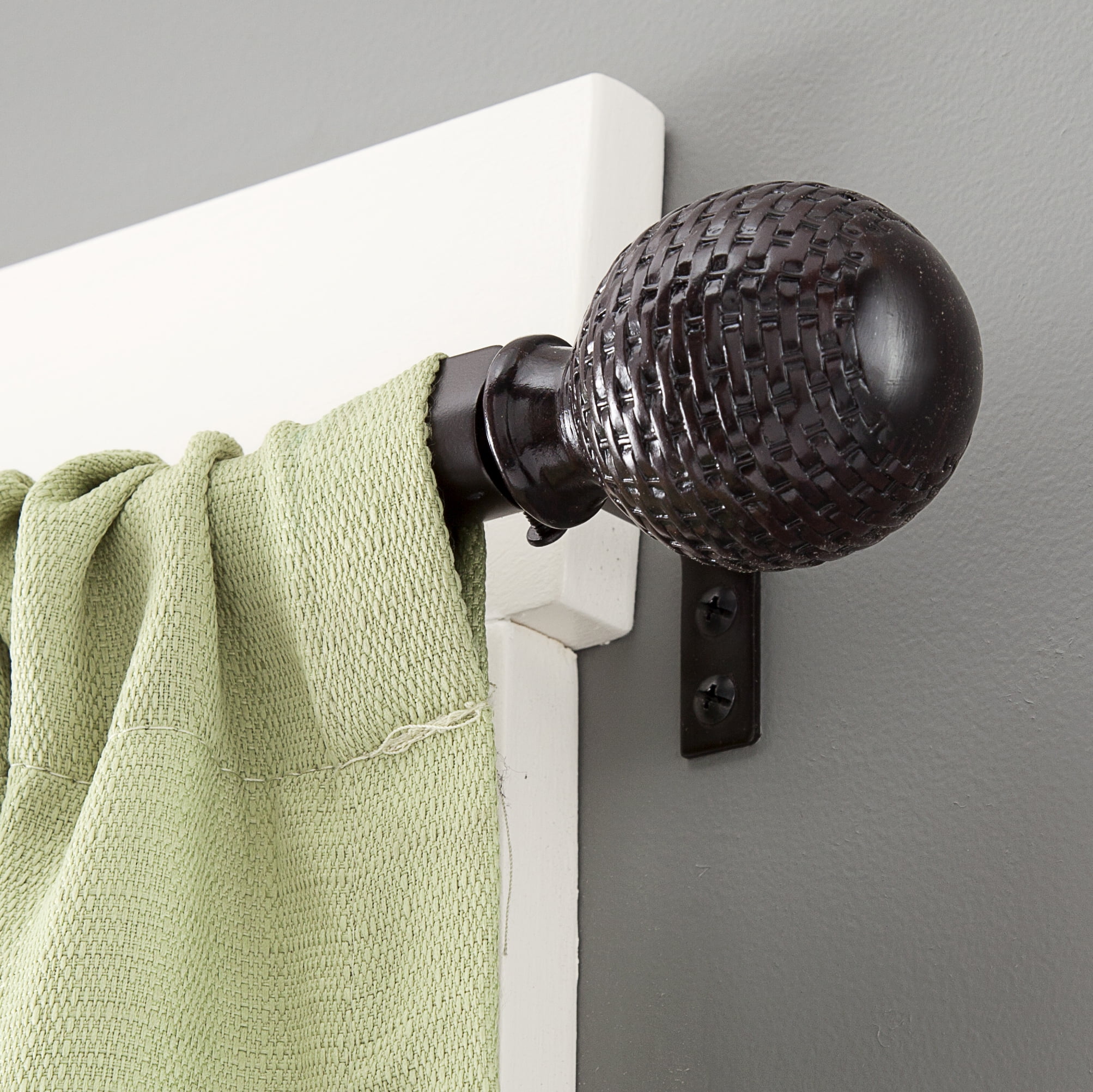 Kenney 5 8 Decorative Ball Double Window Curtain Rod 36 66 Old Kenney 5 8 Decorative Ball Double Window Curtain Rod 36 66 Old World Brass Com